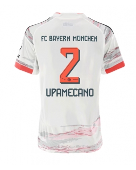 Bayern Munich Dayot Upamecano #2 Maglia Gara Trasferta Repliche 2025-26 Donna Maniche Corte